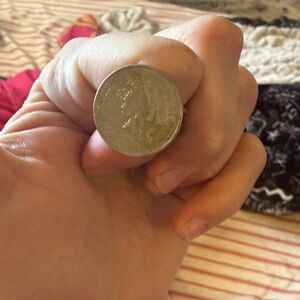 Silver Coin Ring - Simple Stackable Band